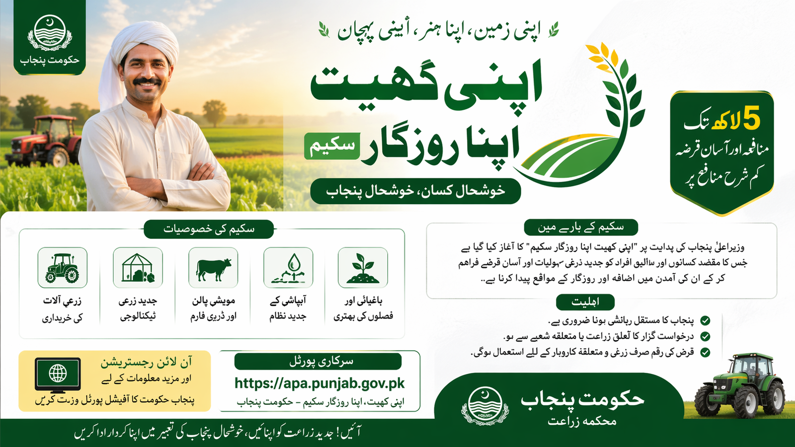 Apna Khet Apna Rozgar Scheme – Online Apply & Portal Login Guide 2026 – akar.pulse.gop.pk